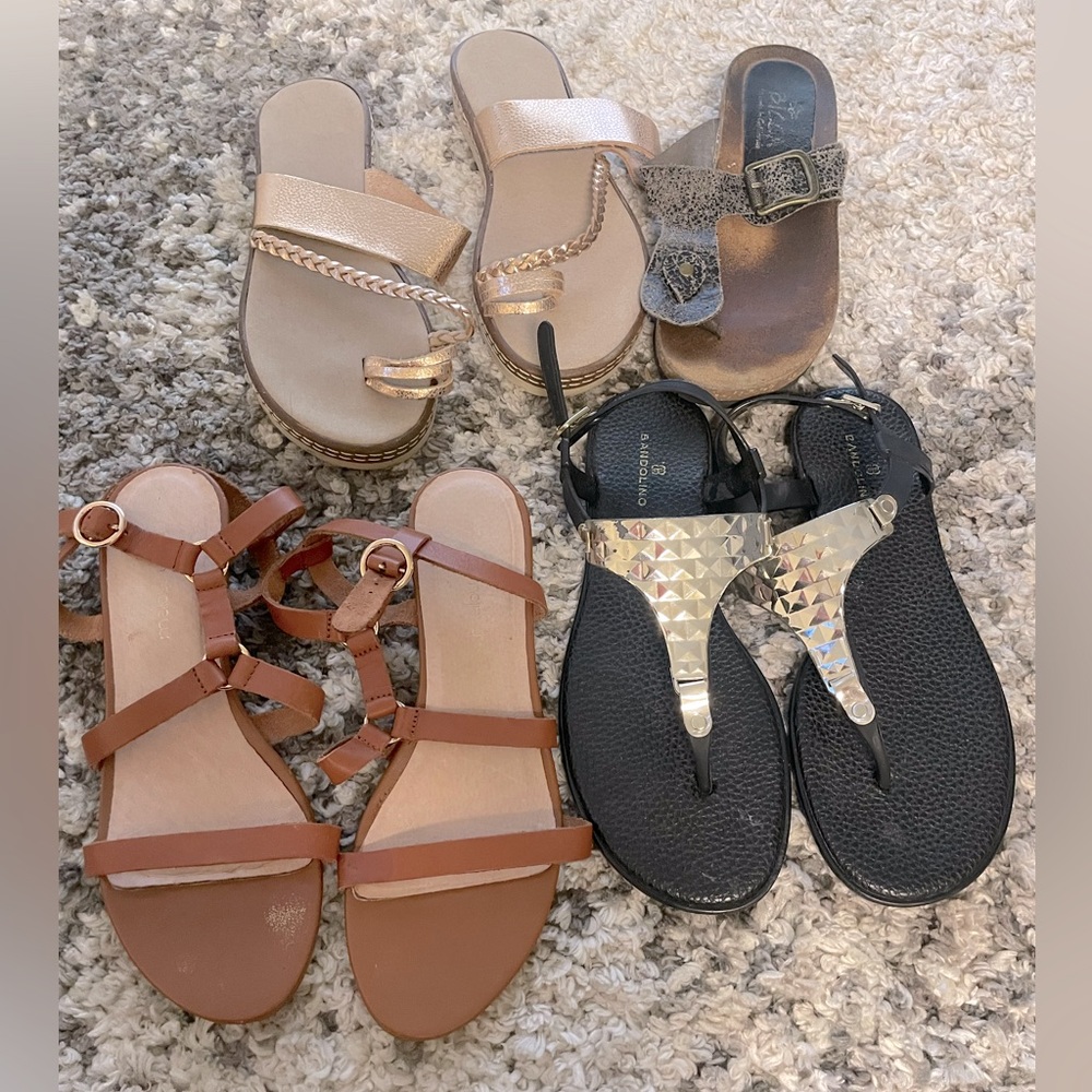 4 pairs of sandals!